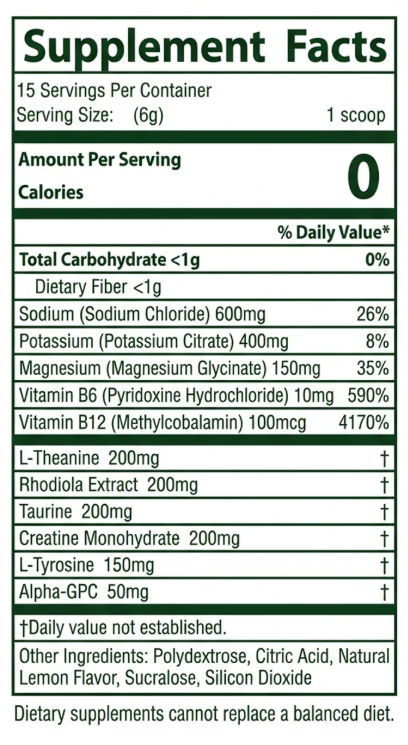 Supplement facts